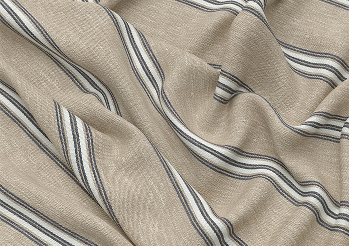 Bellagio Stripe, Sandalwood - Roman Blind - Image 4